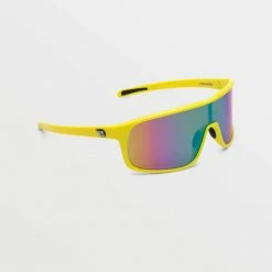 Volcom Macho Sunglasses Yellow-Aqua/ Rainbow Mirror -Swenor sales unnamed file 183