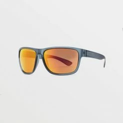 Volcom Baloney Sunglasses Matte Smoke/ Heat Mirror