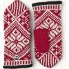 Hestra Nordic Wool Mittens Red Off White