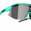 BLIZ ACTIVE EYEWEAR Bliz Breeze Matte Turquoise W/Smoke Silver Mirror Lens