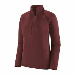 Patagonia Women's Capilene Midweight Zip-Neck In Chicory Red